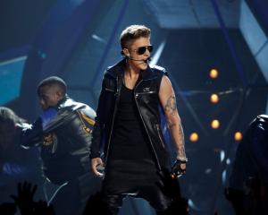 Justin Bieber performs during the Billboard Music Awards at the MGM Grand Garden Arena in Las...