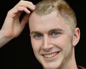 Kavanagh College pupil Matt Martin was out of hospital yesterday to celebrate his 17th birthday...