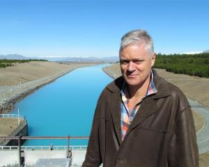 Meridian chief executive Mark Binns at the Pukaki hydro canal. Photo by Andrew Ashton.