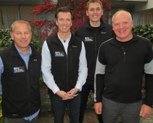 NZSki leaders (from left) the Remarkables ski area manager Ross Lawrence, chief executive James...