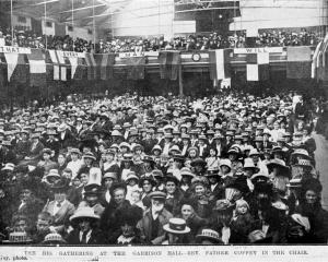 One of the patriotic demonstrations in Dunedin to raise funds for Belgian relief. This big...