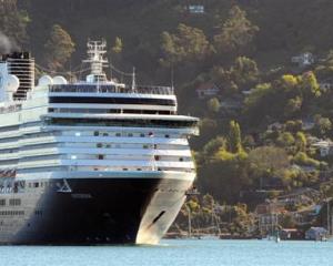 Oosterdam during a visit in December. Photo by Craig Baxter.