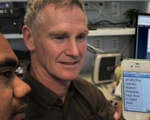 Otago Regional Council environmental data officer Nineva Vaitupu (left) and environmental...
