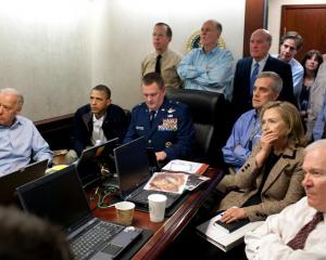 President Barack Obama and Vice President Joe Biden, along with with members of the national...