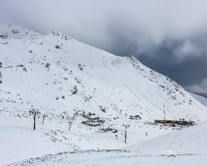 The Remarkables ski area yesterday after three days of snow. PHOTO: SUPPLIED