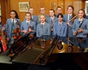 Rehearsing at St Hilda's Collegiate are pupils (from left) Katie Cooper (15), Katie Knowles (15),...