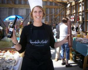 Remarkables Market manager Sherryn Smith prepares to launch the market's new Chef Competition,...