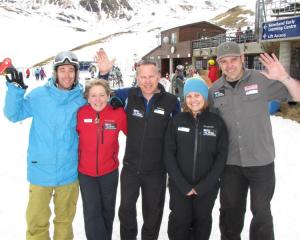 Remarkables Ski Area senior leadership team members (from left) Adam Moore, Judy Stevens...