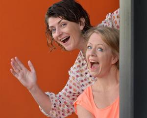 Singers Charlotte McKay (left) and Harriet Moir premiere their Dunedin Fringe Festival comedy...