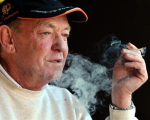 Smoker Peter Wilkinson, of Dunedin, says the new legislation is a good thing. Photo by Peter...