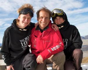 The Bilous family (from left) Hank,  Peter and Finn,  of Hawea Flat, have a long association with...