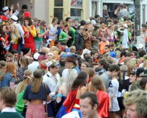 The Hyde St Keg Party in full swing. Photo by Craig Baxter.