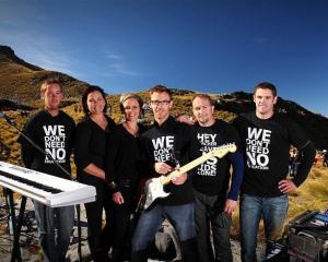 The Lynch Mob (from left) Nick Lynch, Stacey McDonald, Emma Pullar, Ben Lynch, Marc Hamilton and...