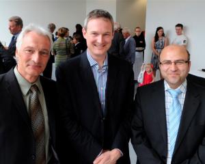 The new neurosurgery team (from left) Prof Dirk de Ridder, Reuben Johnson and Ahmad Taha.