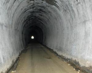 The old railway tunnel under Big Hill on the Clutha Gold Trail. Photo by John Fridd.