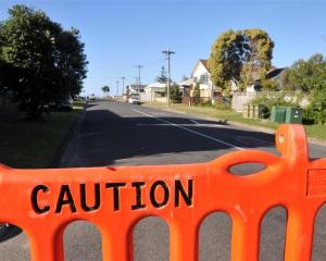 The roads are closed heading to Midway Beach at Gisborne as residents along the beachfront are...