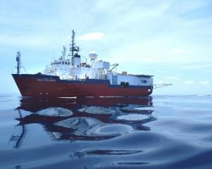 The seismic survey vessel Aquila Explorer, which is doing the early exploration work for Shell...
