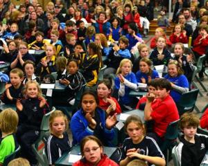 The year 5 and 6 <i>Otago Daily Times Extra!</i> spelling quiz at Tahuna Intermediate School last...