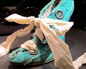 This Vivienne Westwood shoe comes from the retrospective show at Selfridges Department Store in...
