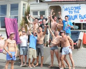 Time to party... Hyde St gets into the spirit of Orientation 2010. Photo by Peter McIntosh