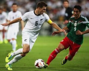 Tommy Smith in action against Mexico in Wellington. Photo Getty Images
