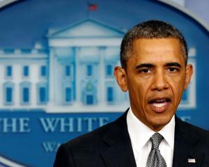 US President Barack Obama makes a statement on the Boston bombing from the White House in...