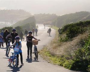 Walkers, runners, dogs, cyclists, roller-bladers and skate boarders, pictured last year on John...