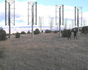 Wind farm plans mooted by a Dunedin couple could see their Queensberry property look like this....