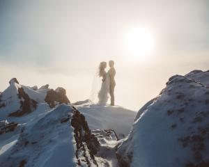 This was at the top of Cecil Peak, we definitely got the snow photos we wanted! And this small...