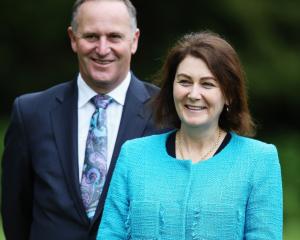 John Key with is wife Bronagh. Photo Getty