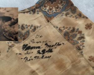 The handkerchief carried by Otago soldier George Uren, who was killed at Gallipoli. Photo: Supplied