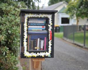 Outram's first free Lilliput Library has recently been set up in Hoylake St. Photo by Christine O...