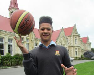 Waitaki Boys' High School basketballer Nale Fifita is aiming for the top. Photo: Hayden Meikle.