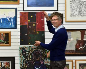 Artsenta director Paul Smith in the Dunedin art studio yesterday for people in the mental health...
