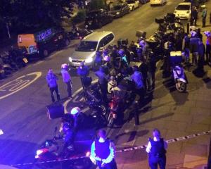 Emergency response following acid attack on the junction of Hackney Road junction with...