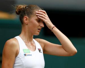 Czech Karolina Pliskova is out of title contention after she lost her second round match against...