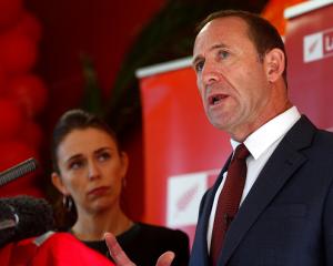 Labour Party leader Andrew Little with deputy leader Jacinda Ardern. Photo: Getty Images