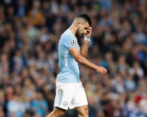 Manchester City's Sergio Aguero. Photo:Getty Images