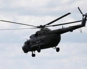 A Russian-made MI-17 helicopter of the Colombian army is seen flying in Meta. Photo: Reuters