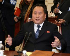 Head of the North Korean delegation, Ri Son Gwon. Photo: Reuters