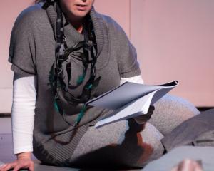 Kim Morgan (left) and Mac Veitch appear in a reading of The Swan of Tuonela, part of the 4X4...