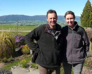 Heriot far­mers Clark Scott and Judy Miller want the Pathway for the Poma­haka water care scheme...