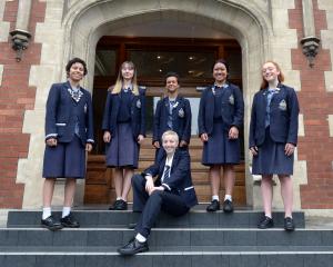 Otago Girls' High School Board of Trustees student representative Sabrina Swerdloff (17) displays...