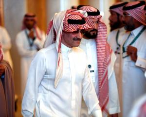 Saudi Arabian billionaire Prince Alwaleed bin Talal attends an investment conference in Riyadh....