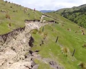 Damage from the Kaikoura quake. Photo: ODT files