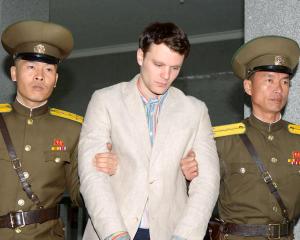 Otto Frederick Warmbier, being taken to North Korea's top court in Pyongyang North Korea....