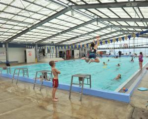 Swimmers at the Mosgiel pool. Photo: ODT files