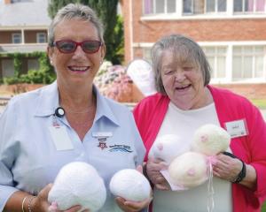 Southland Hospital Breast Care Nurse Hazel Sycamore with Sandra Sparrow