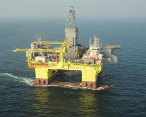 The self-propelled semi-submersible oil rig COSL Prospector could be test drilling southeast of...