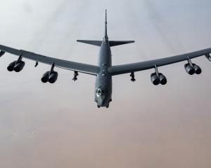 An American B-52 bomber similar to this will put on a display at the Easter Warbirds Over Wanaka...